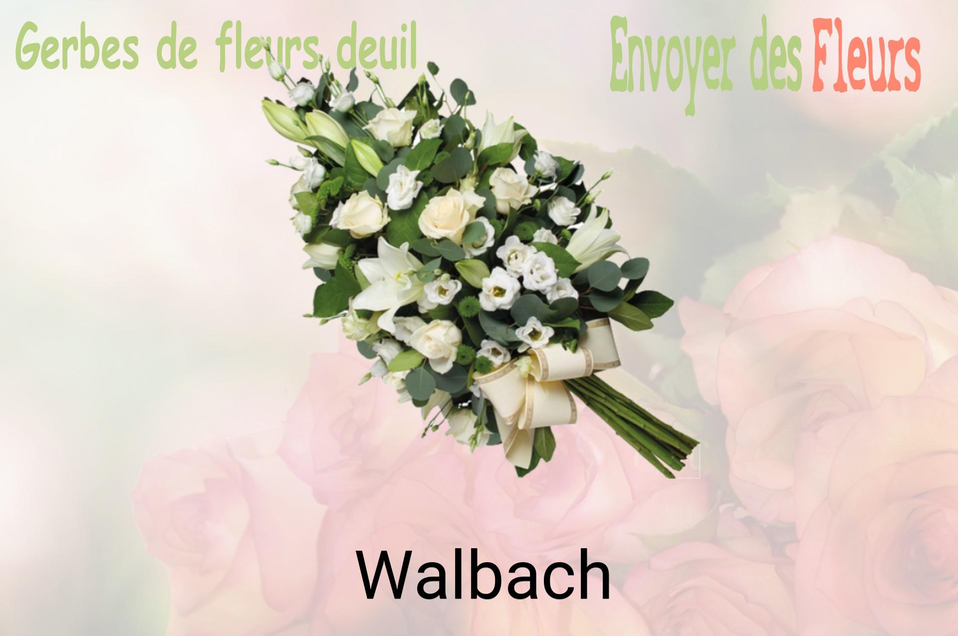 Gerbe de fleurs de deuil livrée à Walbach